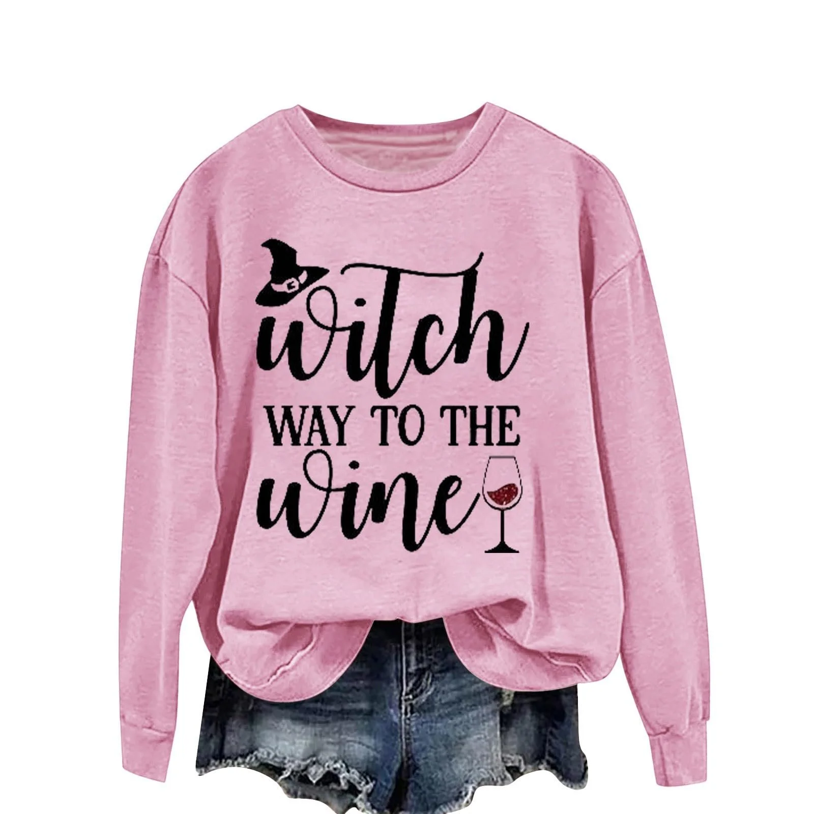 Женский свитшот Lässige Мода 2025, с принтом на Хэллоуин, мягкий и приятный к телу, удобный материал для вечеринок, фестивалей, улицы и свадеб, фото №3