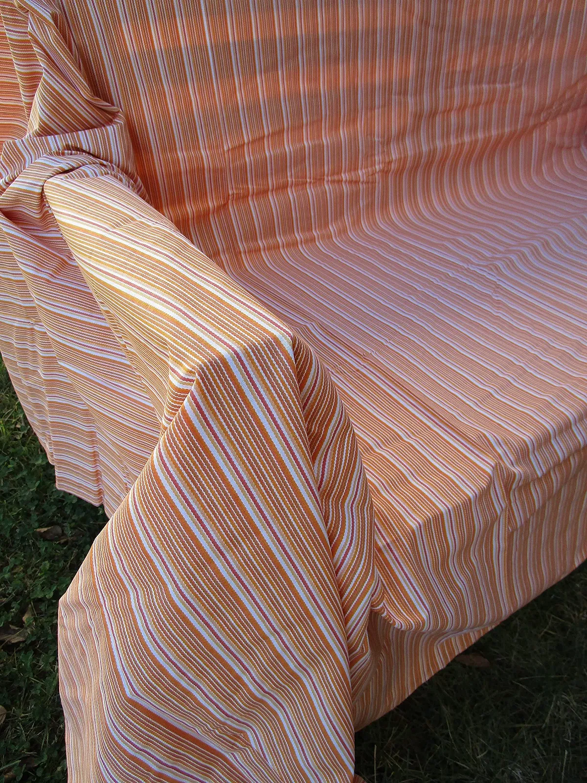 Покривало Двоспальне GEOMETRICO Смугастий 260 x 260 см Помаранчевий, фото №3