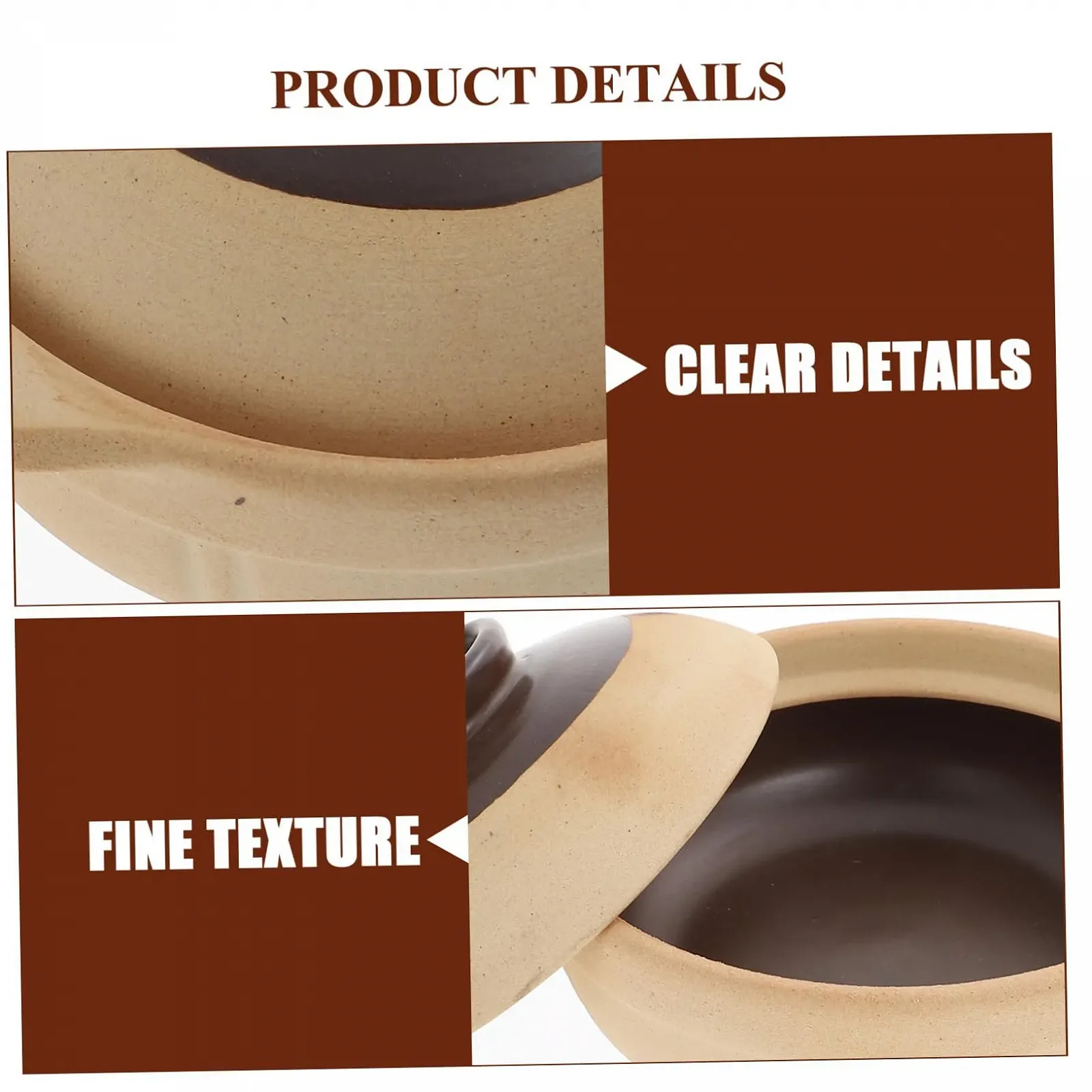 Каструля-керамічна 1 шт. термостійка для електричних та газових плит і мікрохвильових печей енергозберігаюча, фото №7