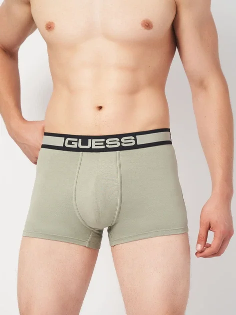 Набор трусов-боксёров Guess / Мужские / Хлопковые / Зеленые, фото №6
