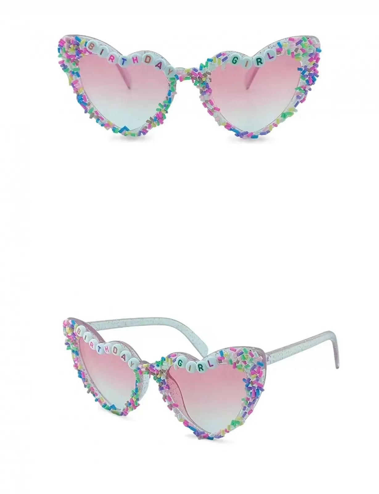 Солнцезащитные очки Сердце YAMEIZE Модные 90-е, фото №3