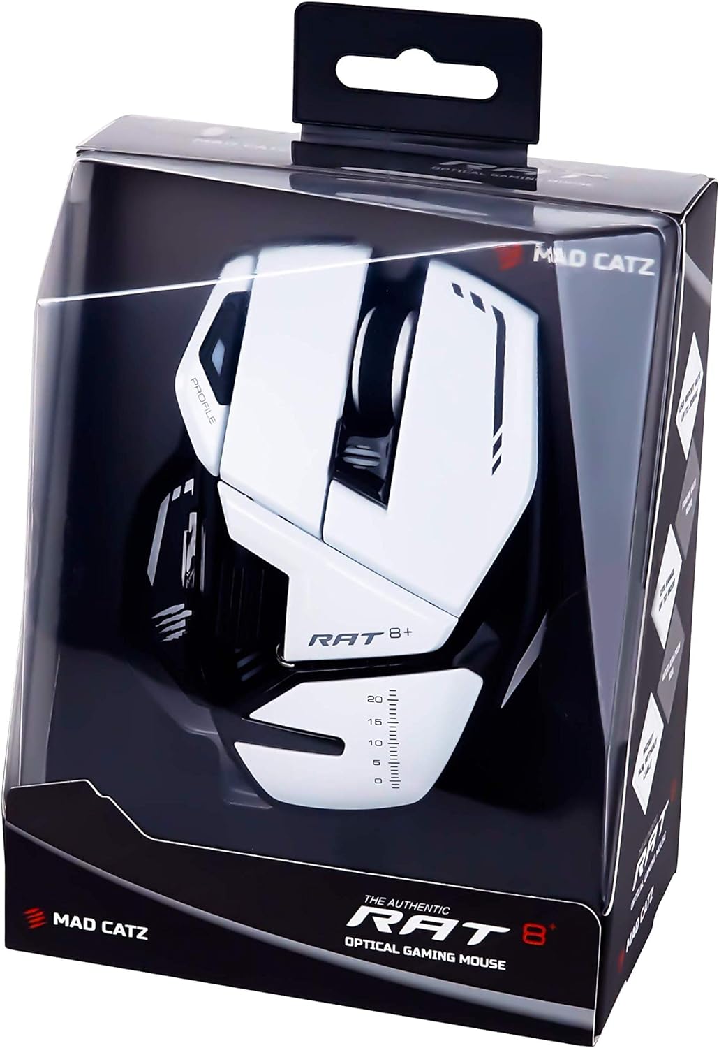 Игровая проводная мышь Mad Catz R.A.T. 8+ Белая, фото №8