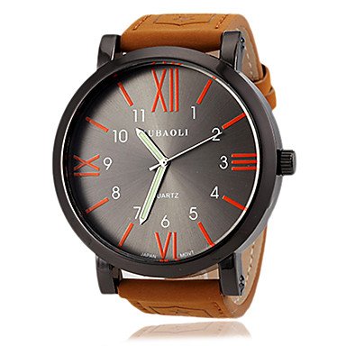 Чоловічий годинник FENKOO Military з римськими цифрами великий циферблат чорний, фото №3