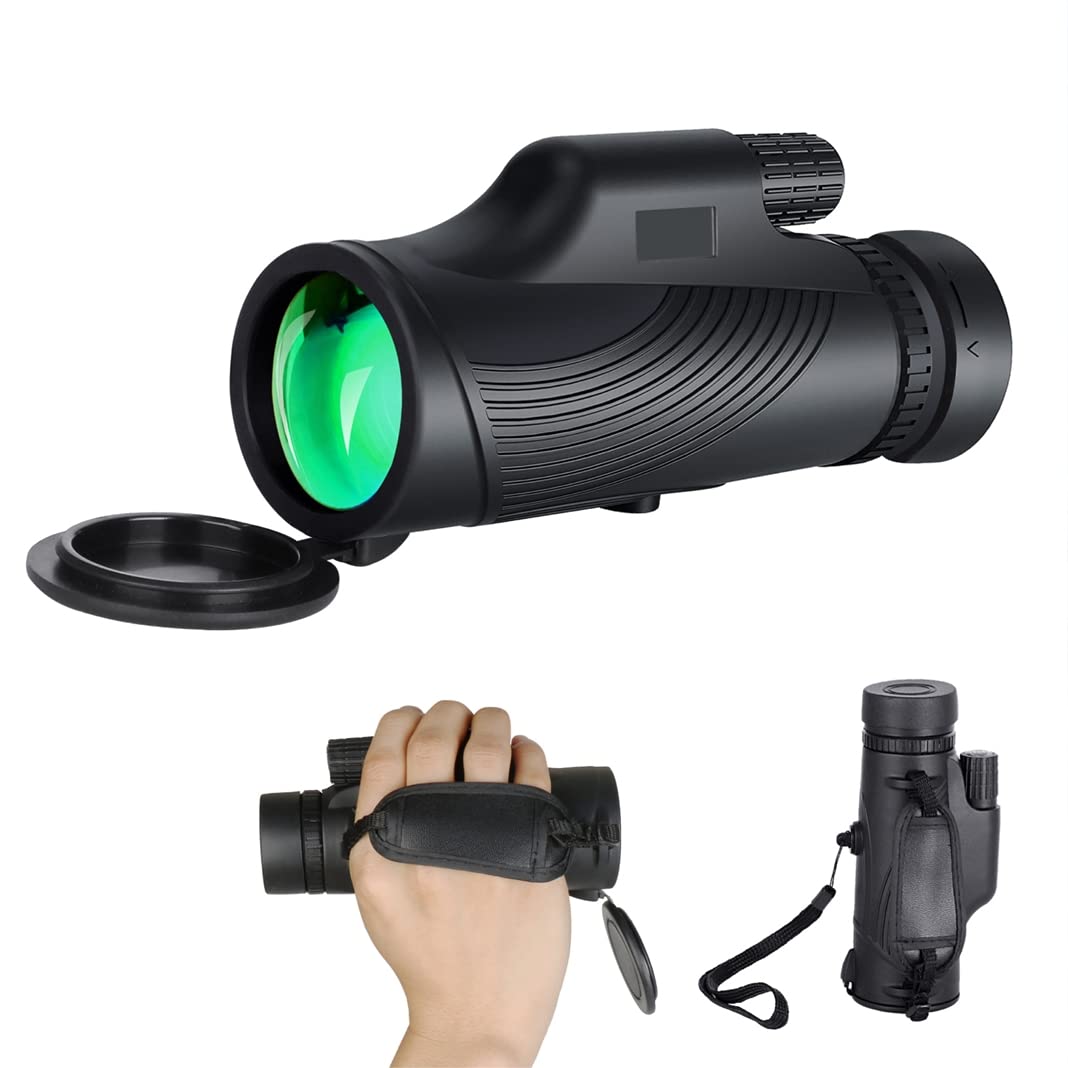 Монокуляр UWHITE 10 x 42 Мощный BAK4 Prisms & FMC Lens Компактный Водонепроницаемый для Наблюдения за Птицами и Походов с Ремешком для Руки, фото №1