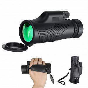 Монокуляр UWHITE 10 x 42 Мощный BAK4 Prisms & FMC Lens Компактный Водонепроницаемый для Наблюдения за Птицами и Походов с Ремешком для Руки - Фото 1