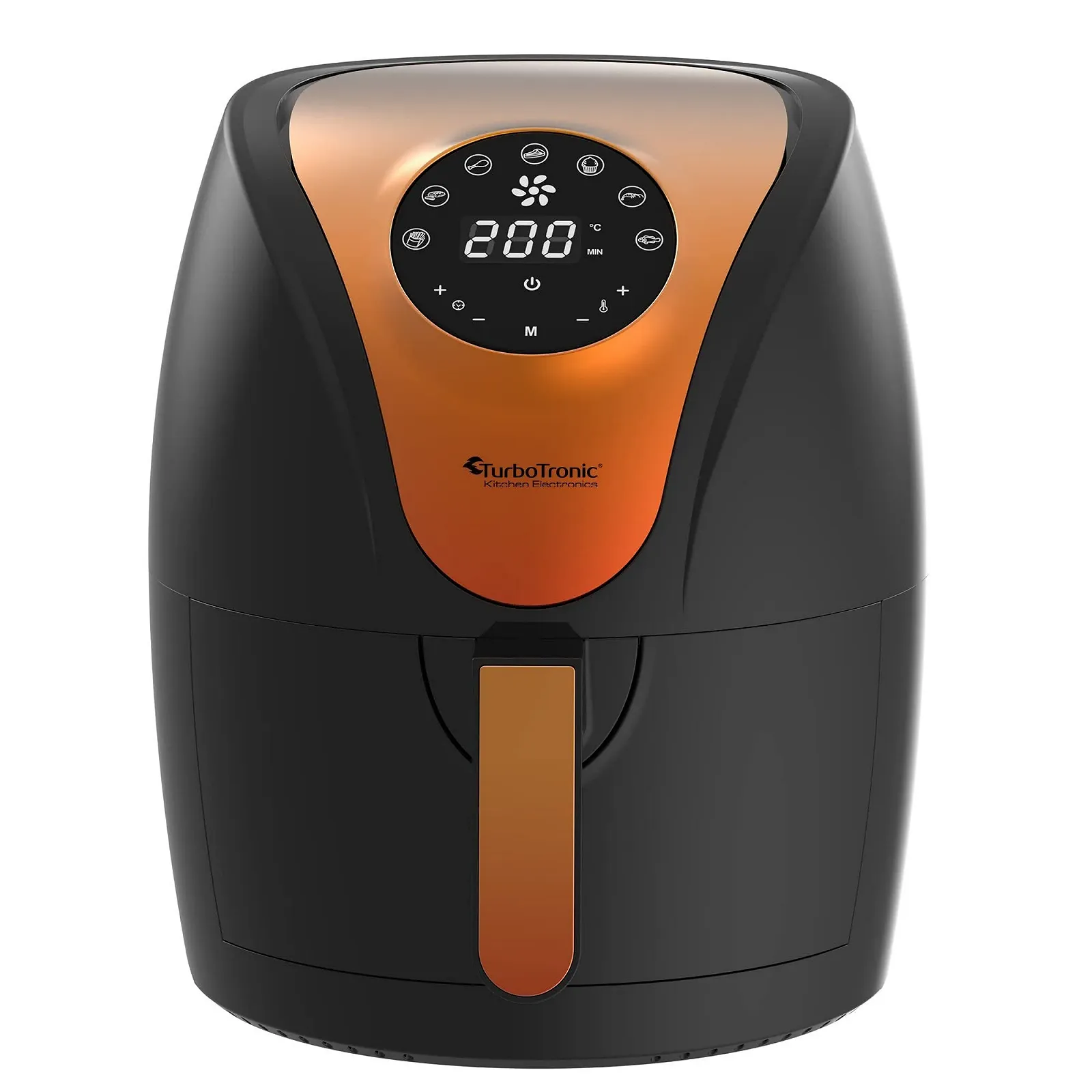 Цифрова Мультипіч TurboTronic 3.5 л 1200 Вт LED 50-200 °C Retro Design Чорна, фото №6