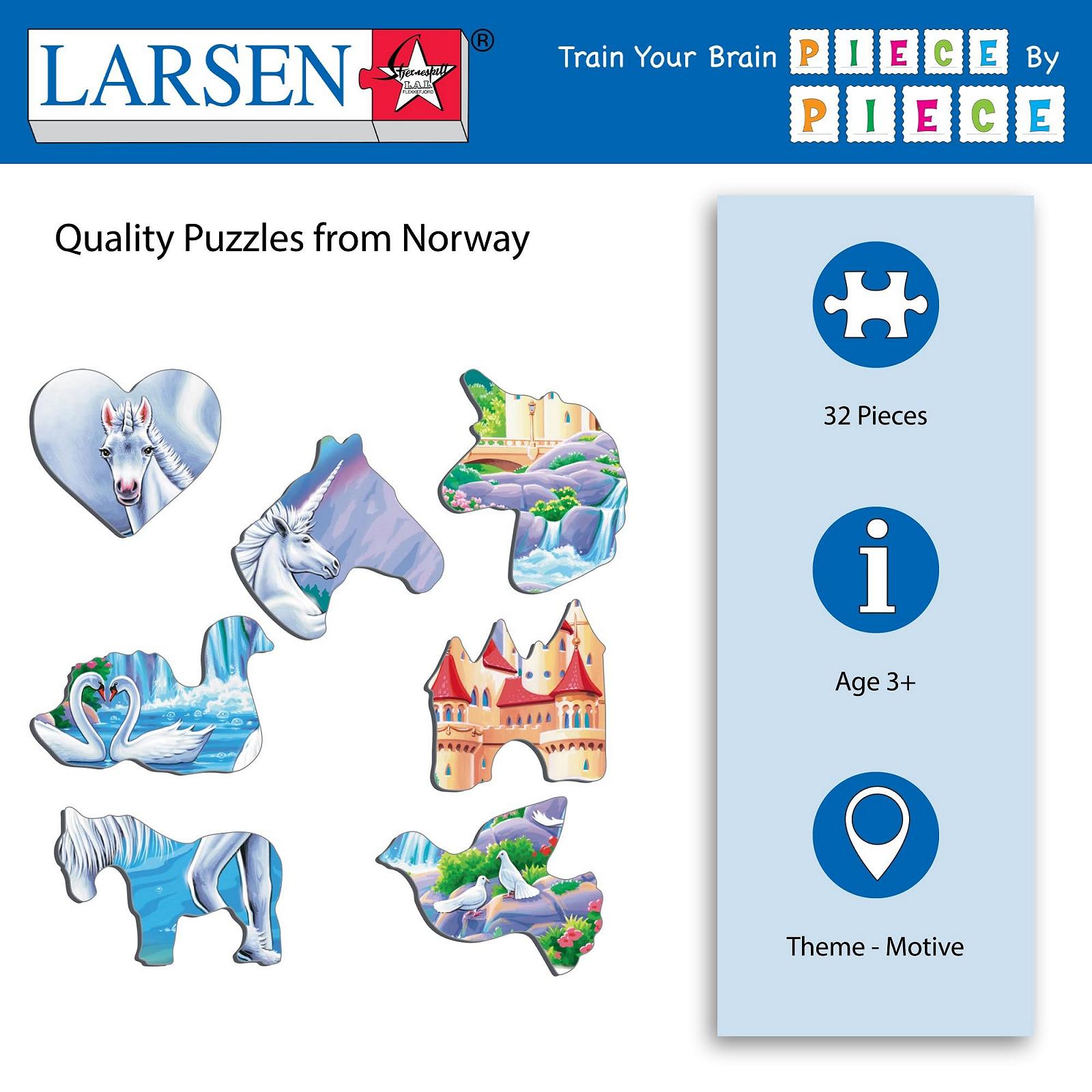 Пазл-рамка Larsen PG2 Unicorns Under the Rainbow 32 елементи 2-12 років, фото №3 Пазл-рамка Larsen PG2 Unicorns Under the Rainbow 32 елементи 2-12 років, фото №3