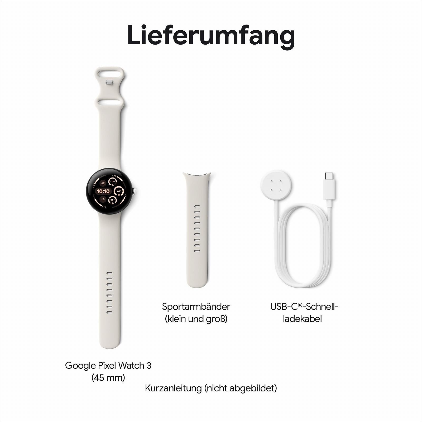 Смарт-годинник Google Pixel Watch 3 (45 мм) LTE, матовий алюмінієвий корпус кольору лісового горіха, ремінець кольору лісового горіха, фото №12