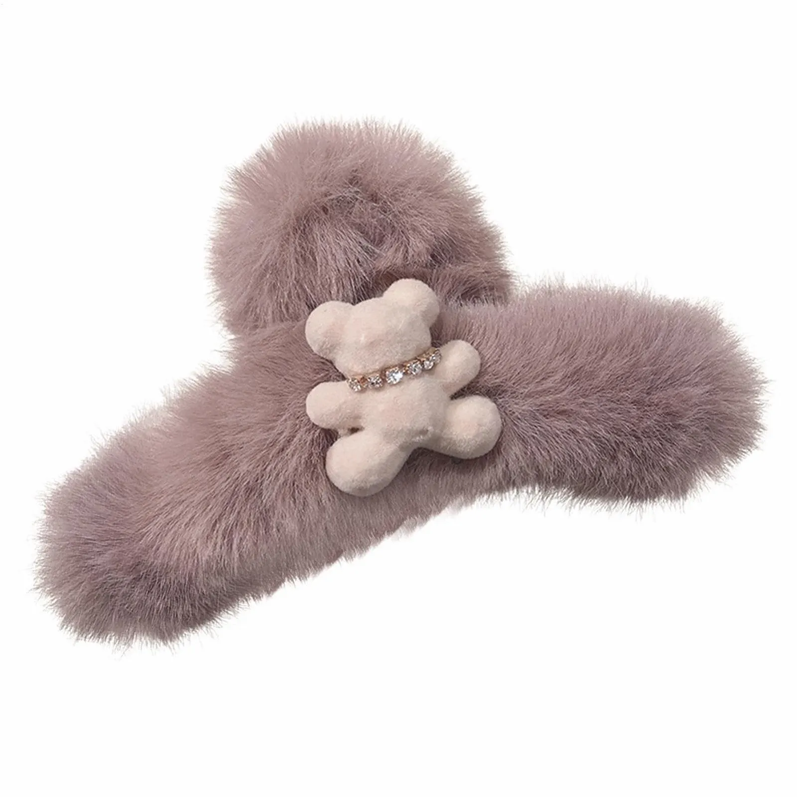 Плюшевый зажим для волос hoto Медведь Бежевый, фото №9 Плюшевый зажим для волос hoto Медведь Бежевый, фото №9