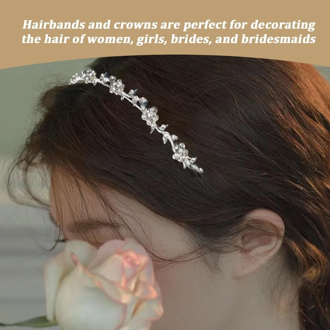 Обруч Нареченої Весільна прикраса для волосся, фото №4