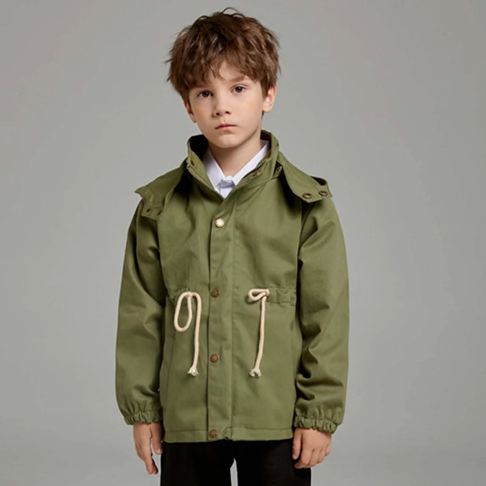 Дитячий тренч для хлопчиків Довгий, фото №2 Дитячий тренч для хлопчиків Довгий, фото №2