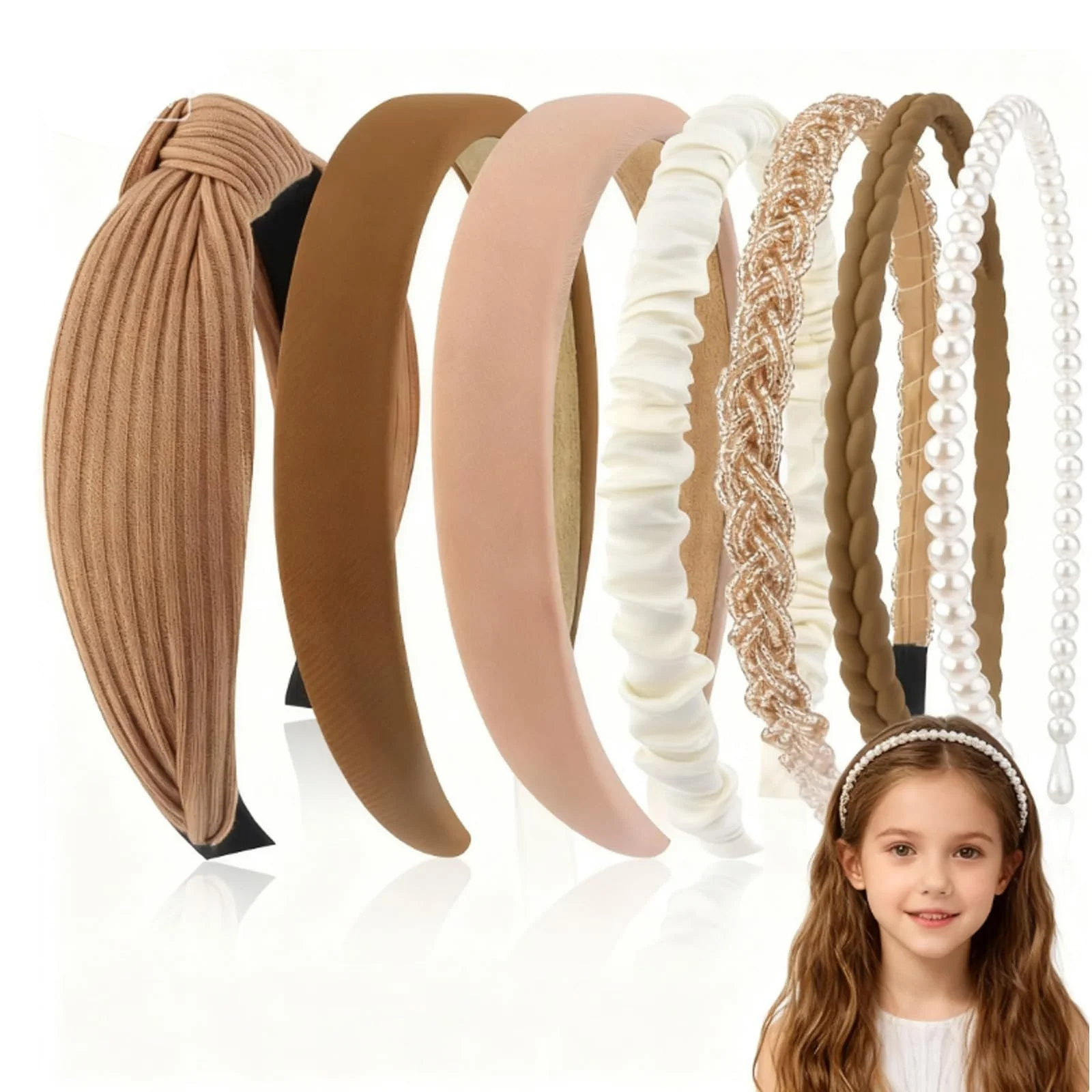 Женский Элегантный Обруч Коричневый, фото №1