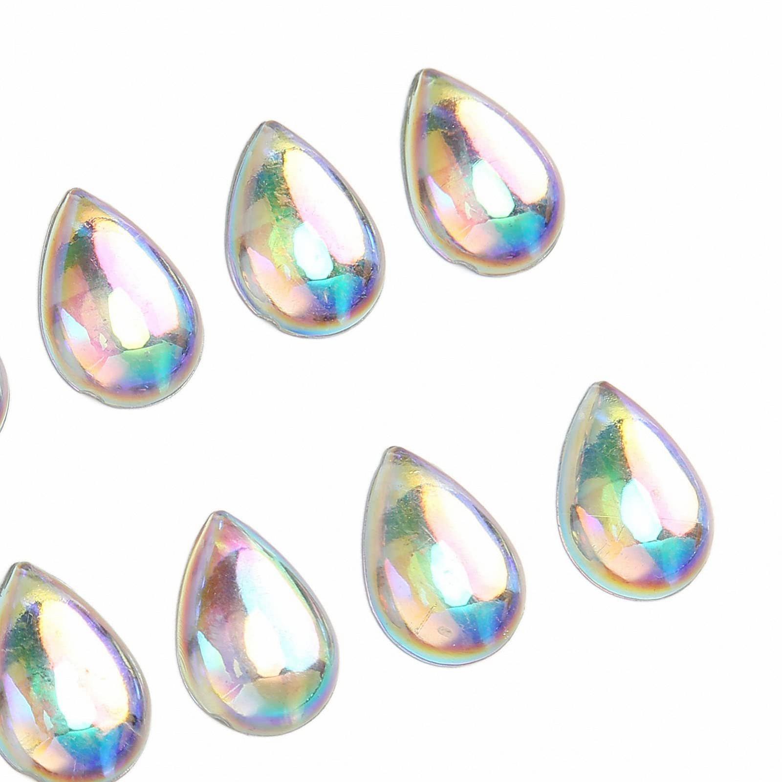 Стразы для ногтей 500 шт., акриловые, блестящие, фото №8