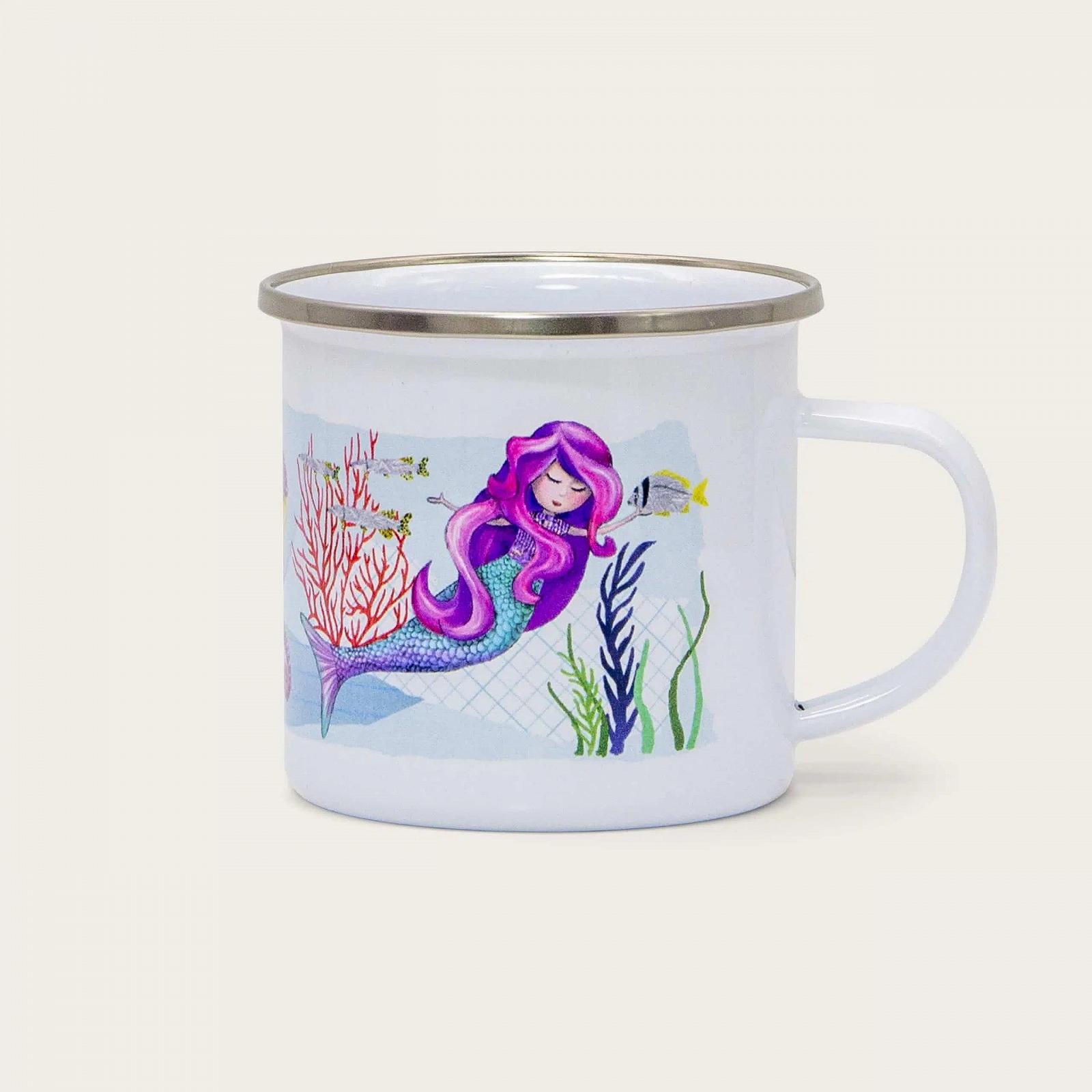 Дитяча кружка Емальована Русалка, фото №3
