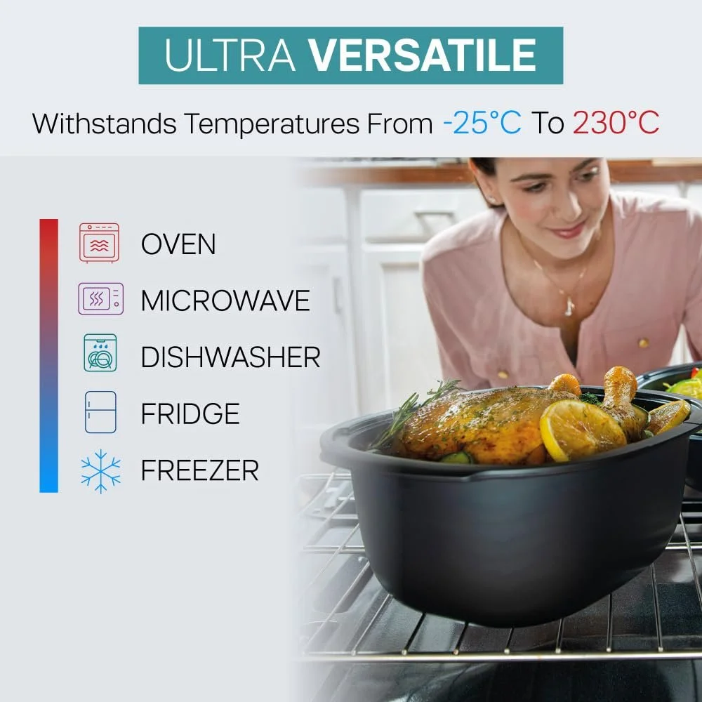 Форма для выпечки TUPPERWARE UltraPro H31 30952 3.5 л с крышкой прямоугольная LCP, фото №3