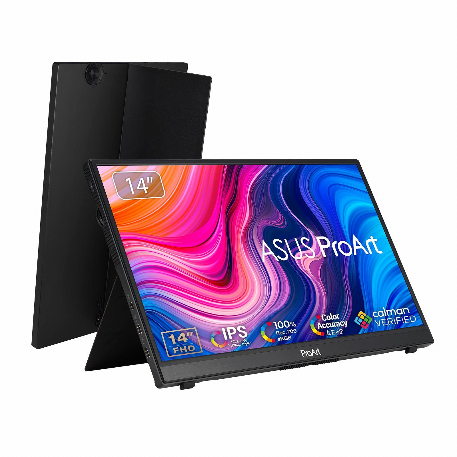 Монитор ASUS ProArt PA148CTV 14 дюймов USB Сенсорный Full HD Черный, фото №1