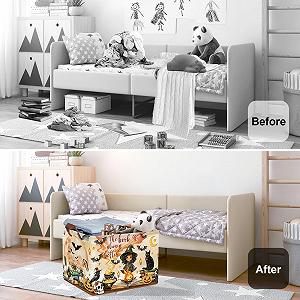 Корзина для игрушек детская HUUMONSS Magic Hat Bat, 36 л synthetic.ua - Фото 1