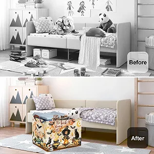 Корзина для игрушек детская HUUMONSS Magic Hat Bat, 36 л цена на synthetic.ua - Фото 1 Корзина для игрушек детская HUUMONSS Magic Hat Bat, 36 л synthetic.ua - Фото 1