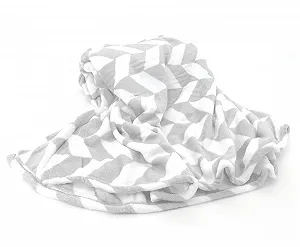 Покривало heimtexland Фланель ромбиста Суперм'яка 200 x 150 см Сріблясто-сіра synthetic.ua - Фото 1