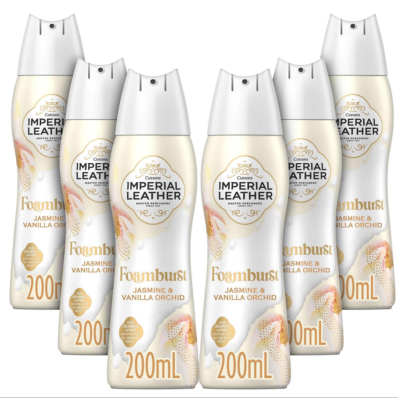 Гель для душу Imperial Leather Foamburst зволожуючий з ароматом жасмину та ванільної орхідеї 6 пляшок по 200 мл, фото №1