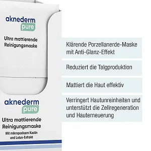 Маска для обличчя Aknederm Pure Очищуюча 12 x 6 мл I З екстрактом лотоса synthetic.ua - Фото 1