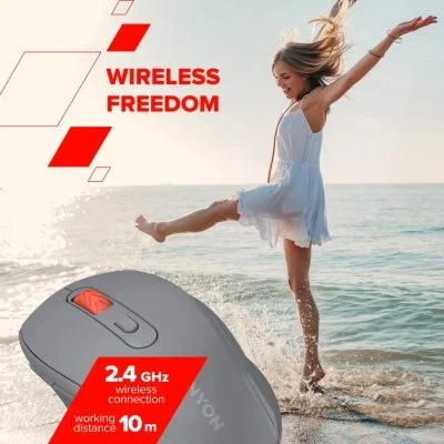 Мышка Canyon OnClick 20 Wireless White (CNE-CMSW20W), фото №5 Мышка Canyon OnClick 20 Wireless White (CNE-CMSW20W), фото №5