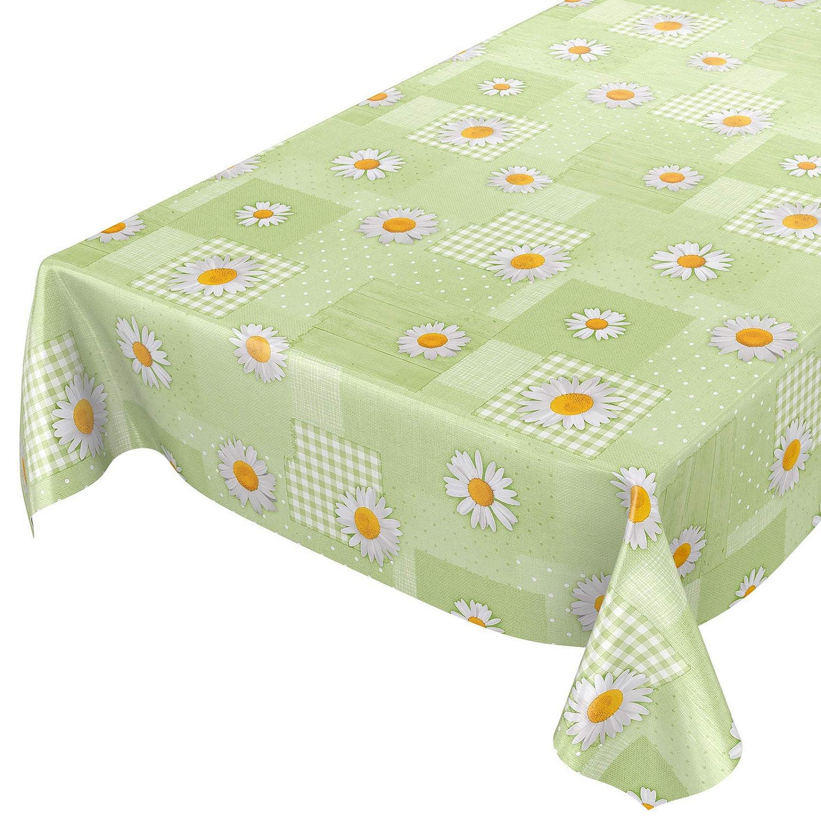 Скатертина клейонка Anro Oilcloth Chamomile Patchwork миється, фото №6
