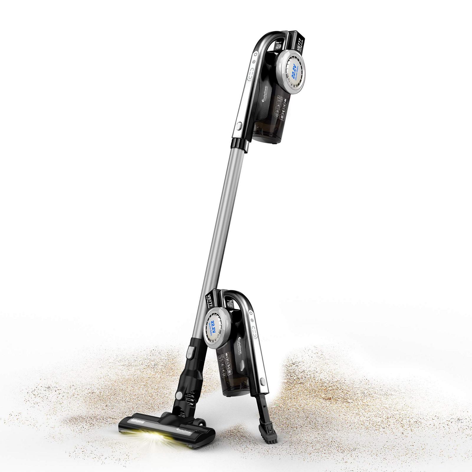 Пылесос TurboTronic VS777 Cyclone Wireless 120 Вт 8 KPA Легкий Ультратихий HEPA Фильтр для Паркетной и Ковровой Поверхности Без Мешка - Черный/Синий, фото №2 Пылесос TurboTronic VS777 Cyclone Wireless 120 Вт 8 KPA Легкий Ультратихий HEPA Фильтр для Паркетной и Ковровой Поверхности Без Мешка - Черный/Синий, фото №2