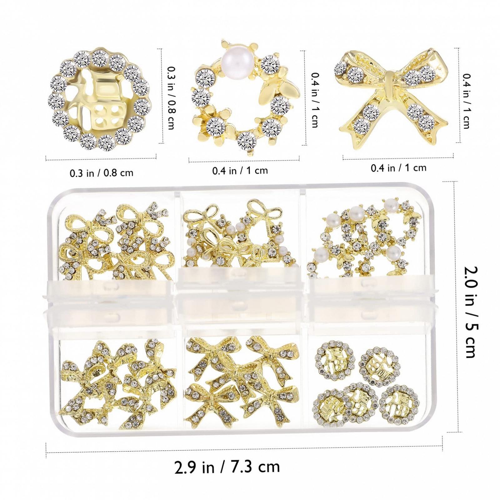 Набір прикрас для нігтів металеві широке застосування, фото №4