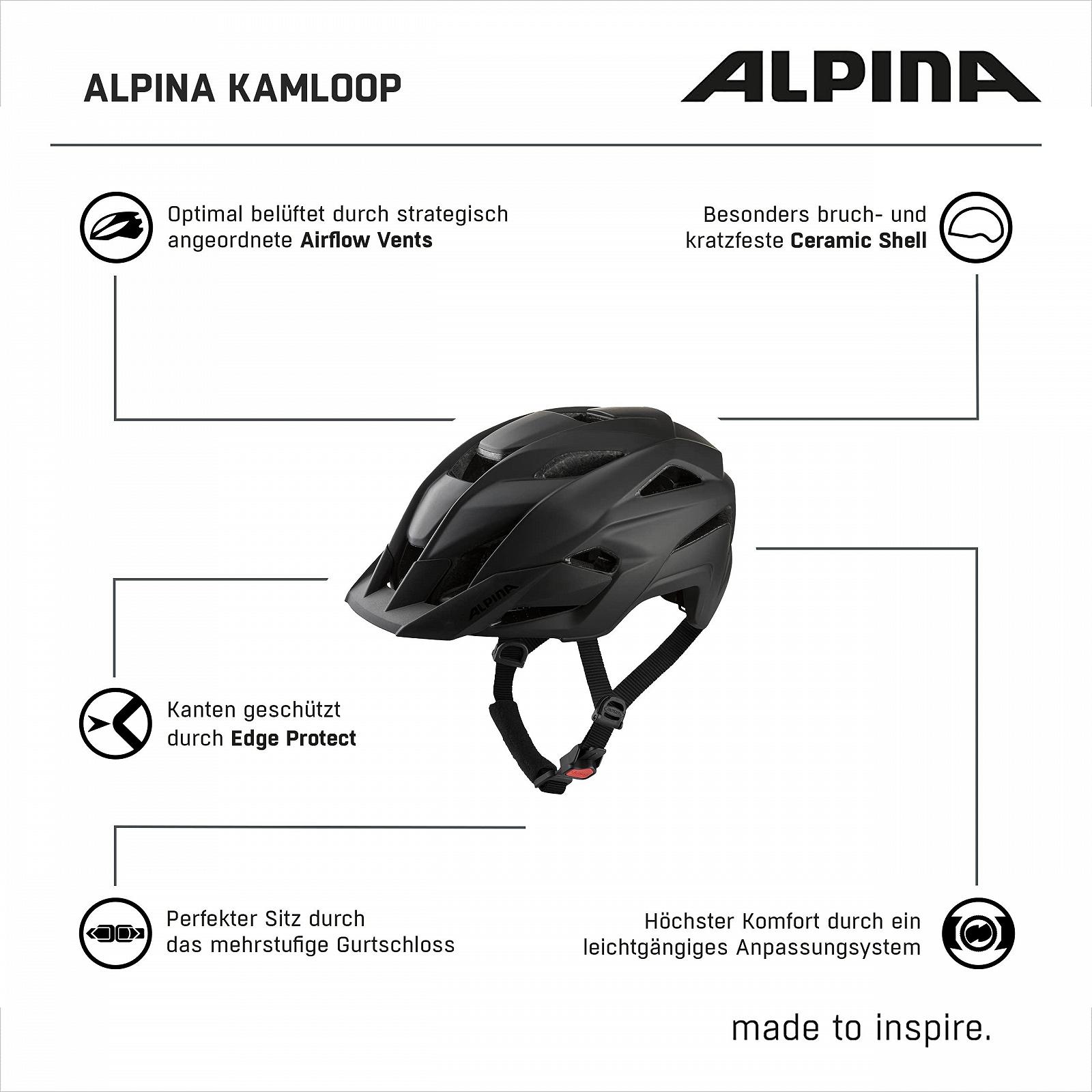 Шлем ALPINA Kamloop Регулируемый Легкий Безопасный, фото №6