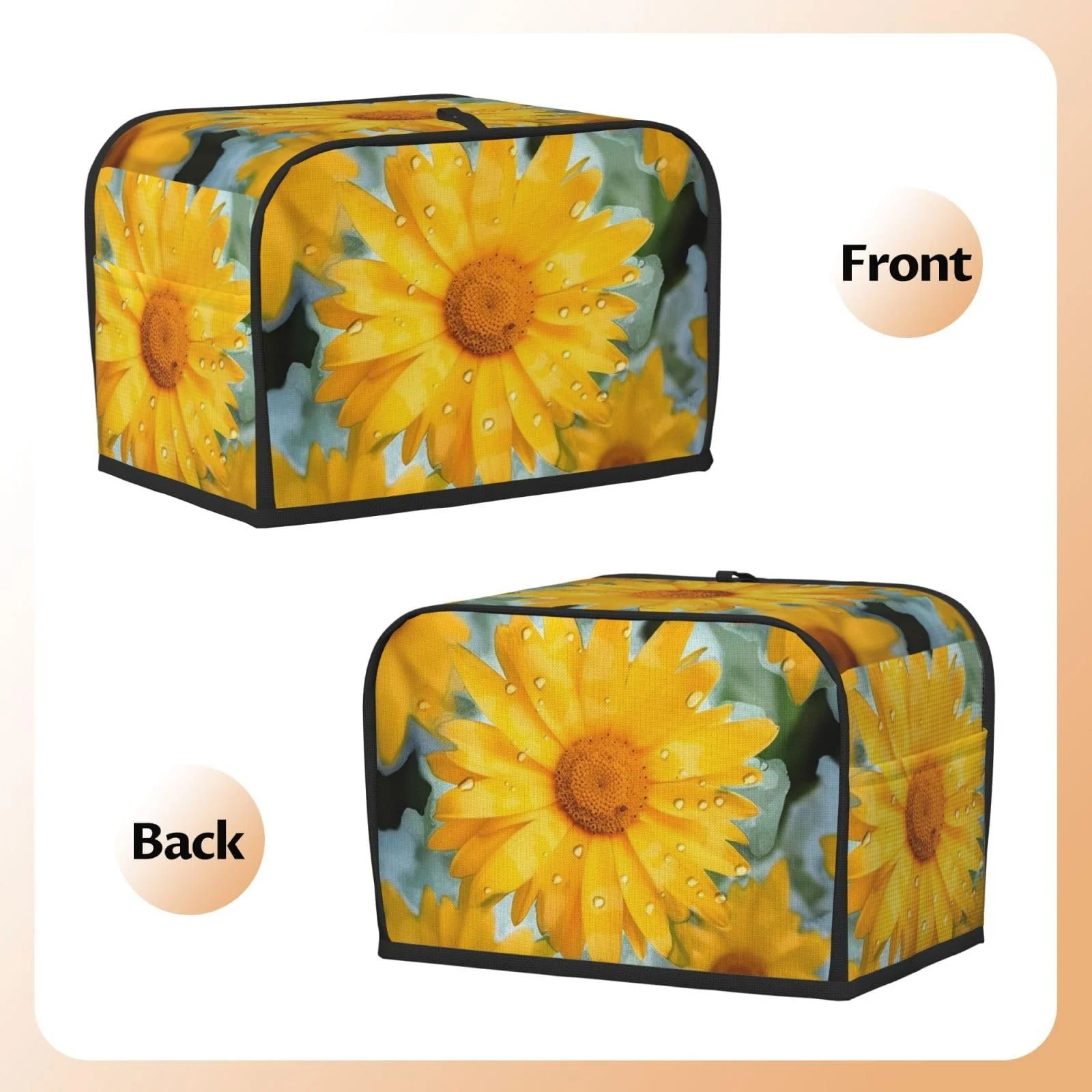 Чохол для тостера на 2 скибки з двома кишенями Super Soft, фото №6 Чохол для тостера на 2 скибки з двома кишенями Super Soft, фото №6