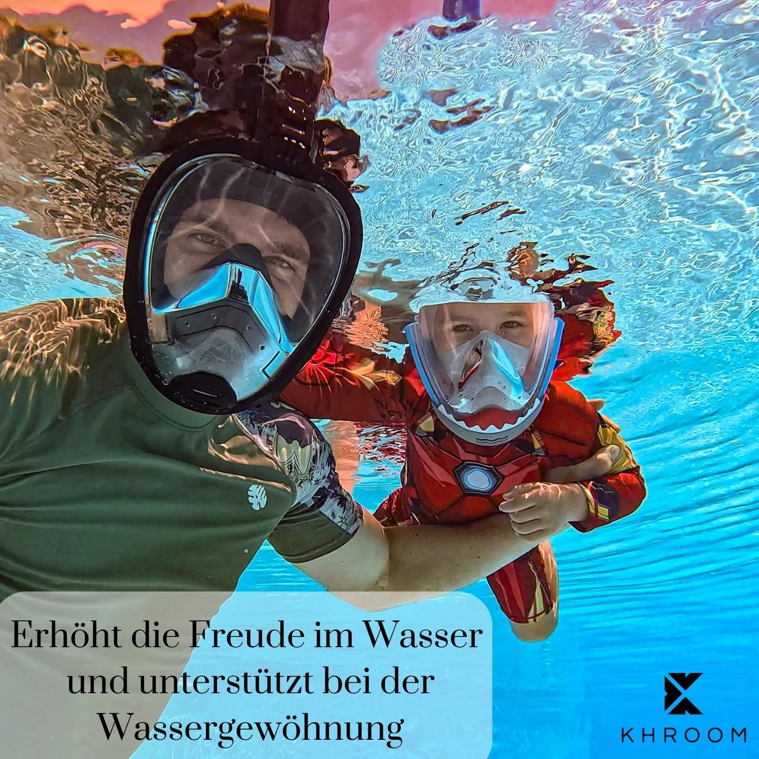 Маска для снорклинга Khroom CO2 Safe Seaview Unicorn для детей от 3 лет, фото №2