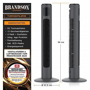 Вентилятор башенный Brandson ECO DC Motor WiFi Smart Home synthetic.ua - Фото 1