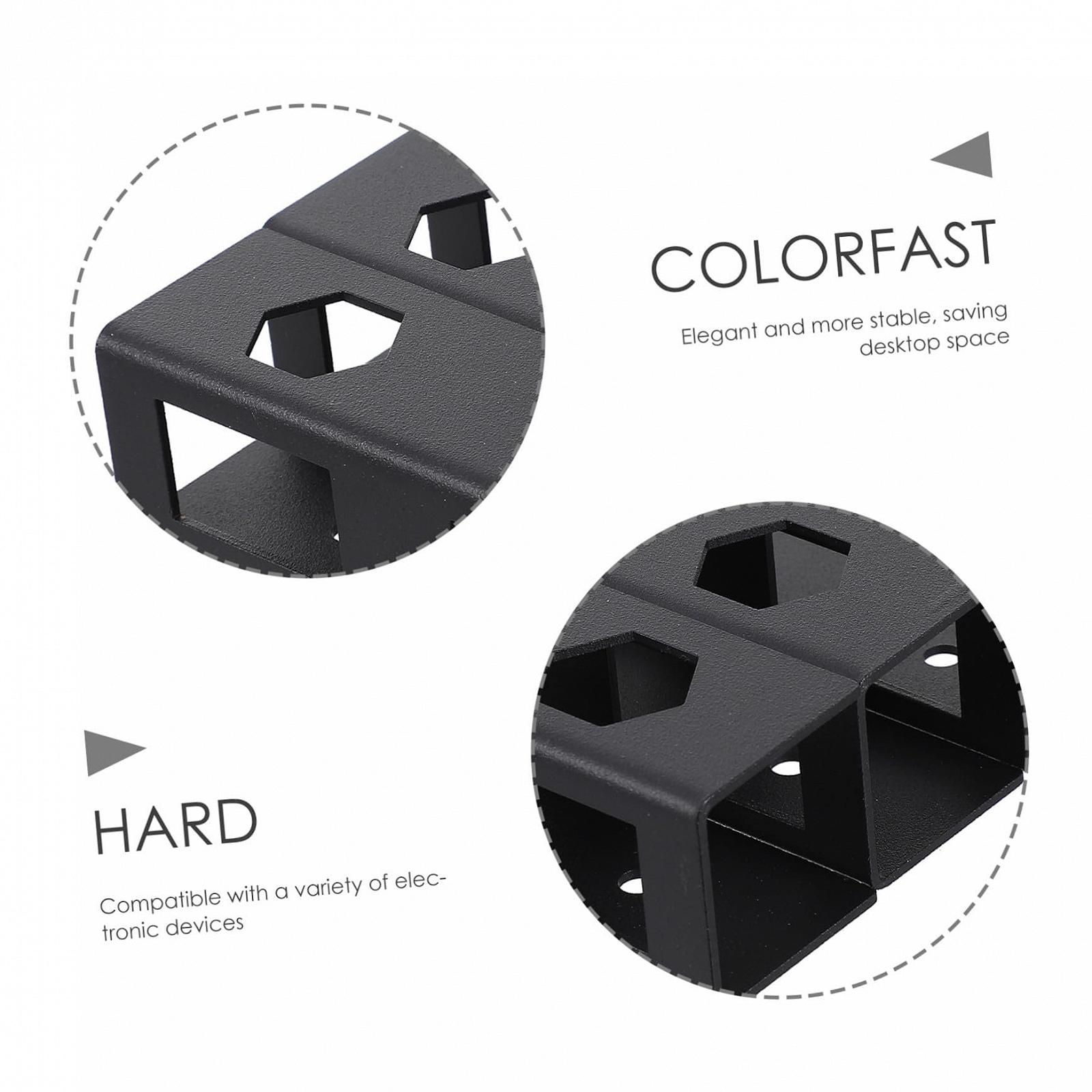 Держатель для ноутбука Под стол Черный Прочная полка для хранения ноутбука для экономии места на столе, прочная для офиса и учебы, совместима со всеми ноутбуками, фото №7