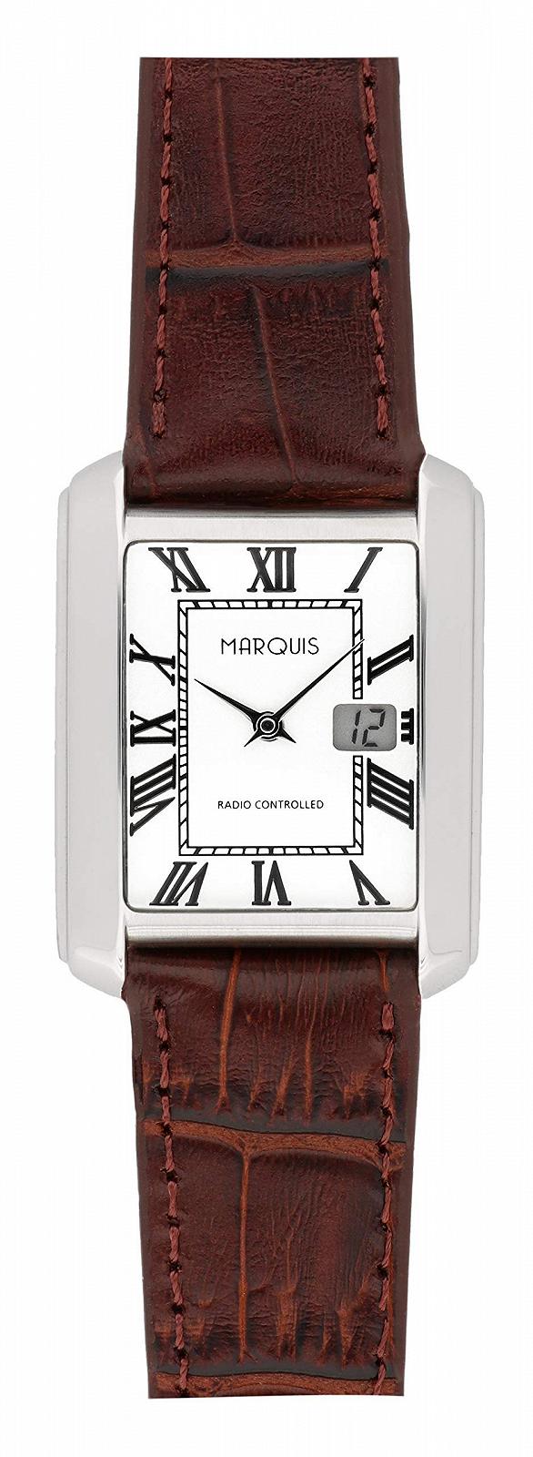 Женские радиоуправляемые часы MARQUIS Коричневый, серебристый, Ремешок, фото №1