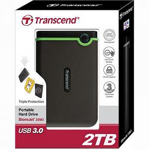 Зовнішній жорсткий диск Transcend 2ТБ 2.5" USB 3.1 чорний зелений TS2TSJ25M3S synthetic.ua - Фото 1