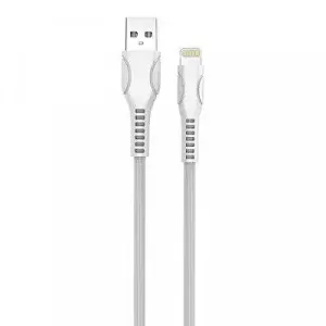 Дата кабель ColorWay USB 2.0 AM to Lightning 1.0m line-drawing white (CW-CBUL027-WH) synthetic.ua - Фото 1