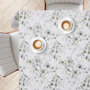 Скатертина KP HOME 140 x 140 см PVC клейончаста квадратна водонепроникна synthetic.ua - Фото 1
