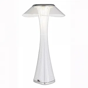 Настольная лампа GLOBO LIGHTING Хромированная сенсорная CCT с аккумулятором LED Серебристый 27.4 см - Фото 1