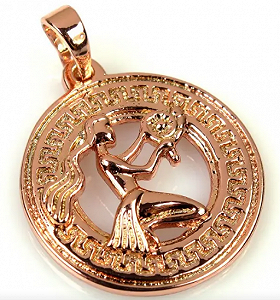 Кулон знак зодіаку-Діва, позолочений, витончена жіноча підвіска - Фото 1