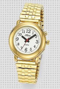 Говорящие часы Женские часы Золотые 8915-9 (версия на немецком языке) synthetic.ua - Фото 1