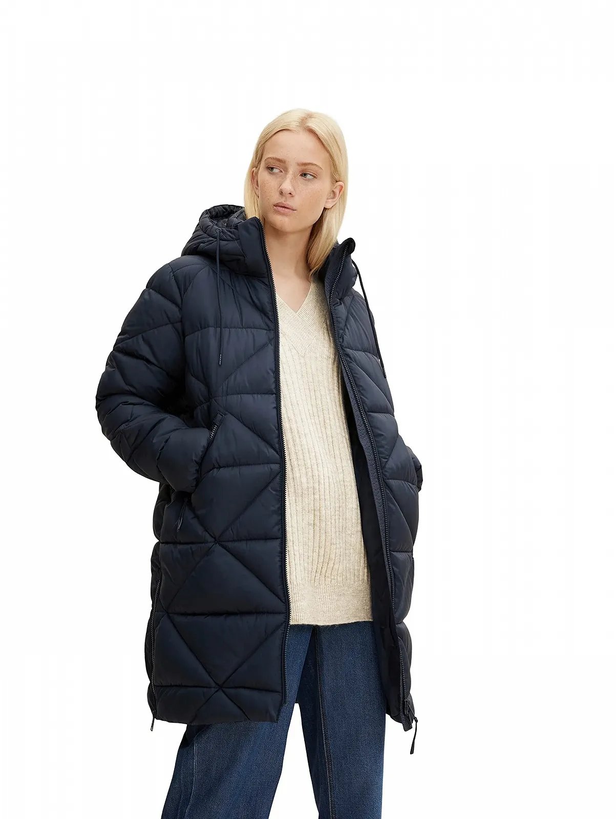 Пуховик TOM TAILOR Denim Женское Зимнее с капюшоном, фото №3