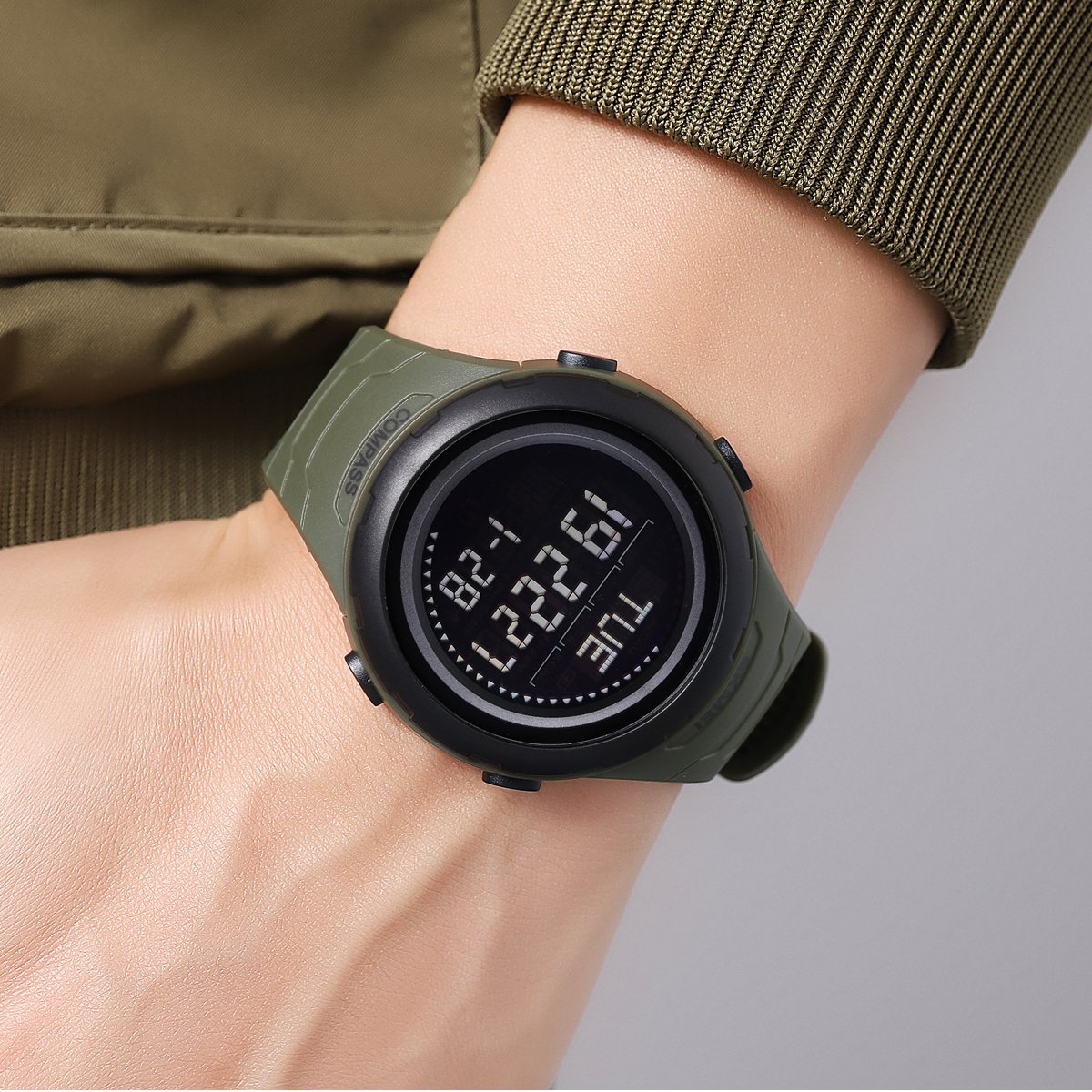 Годинник Skmei 2166AG Army Green, фото №4