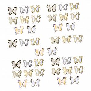 Прикраси для нігтів Метелики 40 шт - Фото 1
