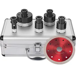 Набір алмазних свердел VEVOR QHKZ5PCS Чорний - Фото 1