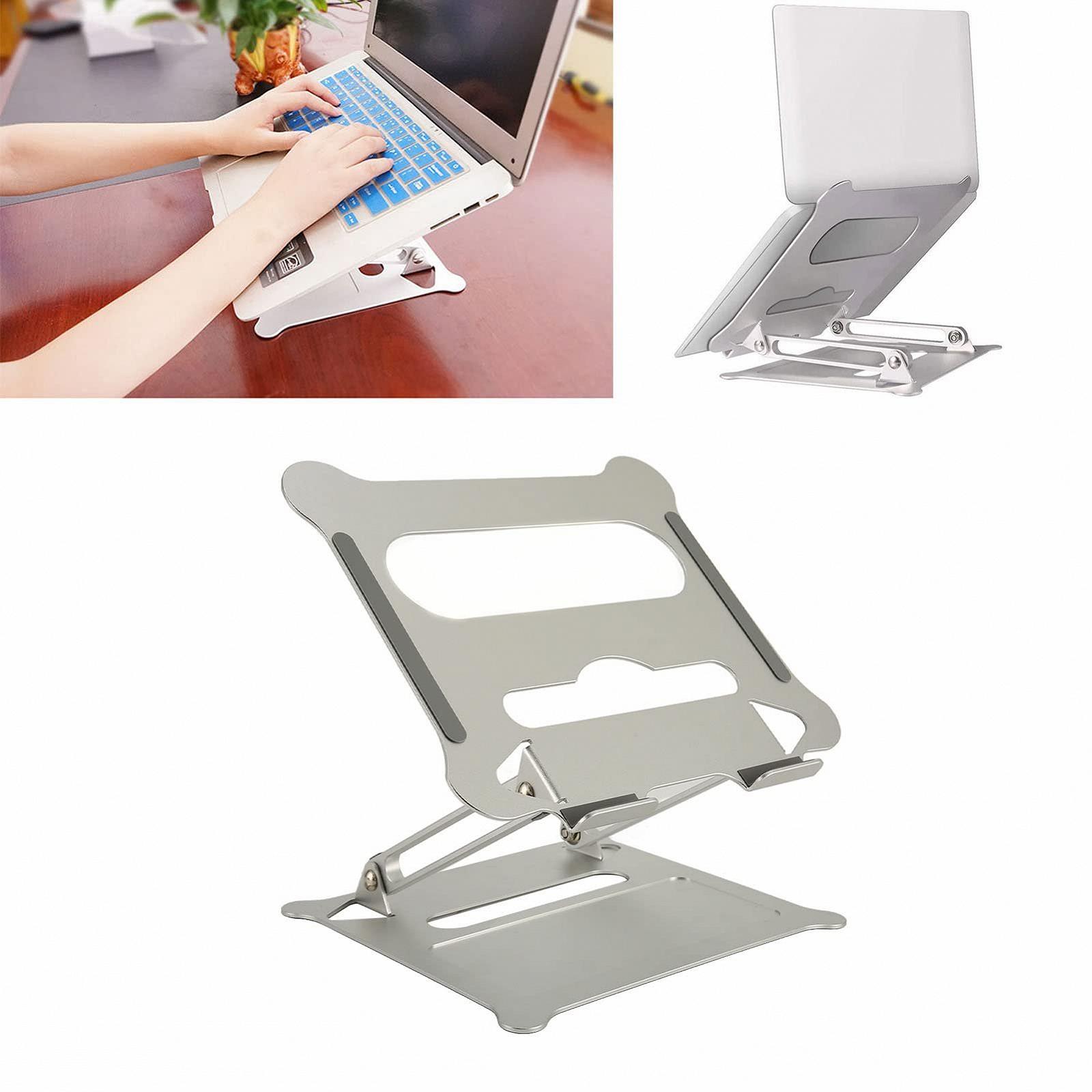Підставка для ноутбука регульована портативна алюмінієва охолоджуюча підставка для комп'ютера для домашнього офісу, фото №2