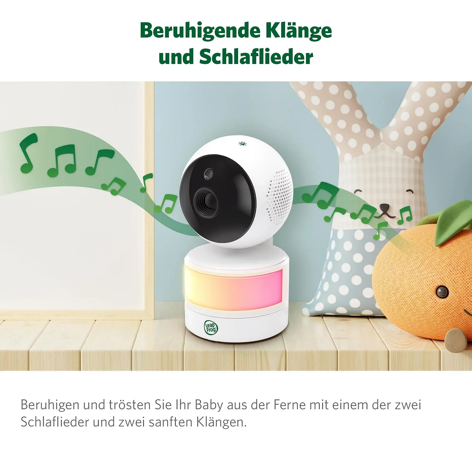 Відеоняня LeapFrog LF2513 2.8 дюйма IPS LCD Панорамування та нахил Нічне бачення 300 метрів Датчик температури, фото №10 Відеоняня LeapFrog LF2513 2.8 дюйма IPS LCD Панорамування та нахил Нічне бачення 300 метрів Датчик температури, фото №10