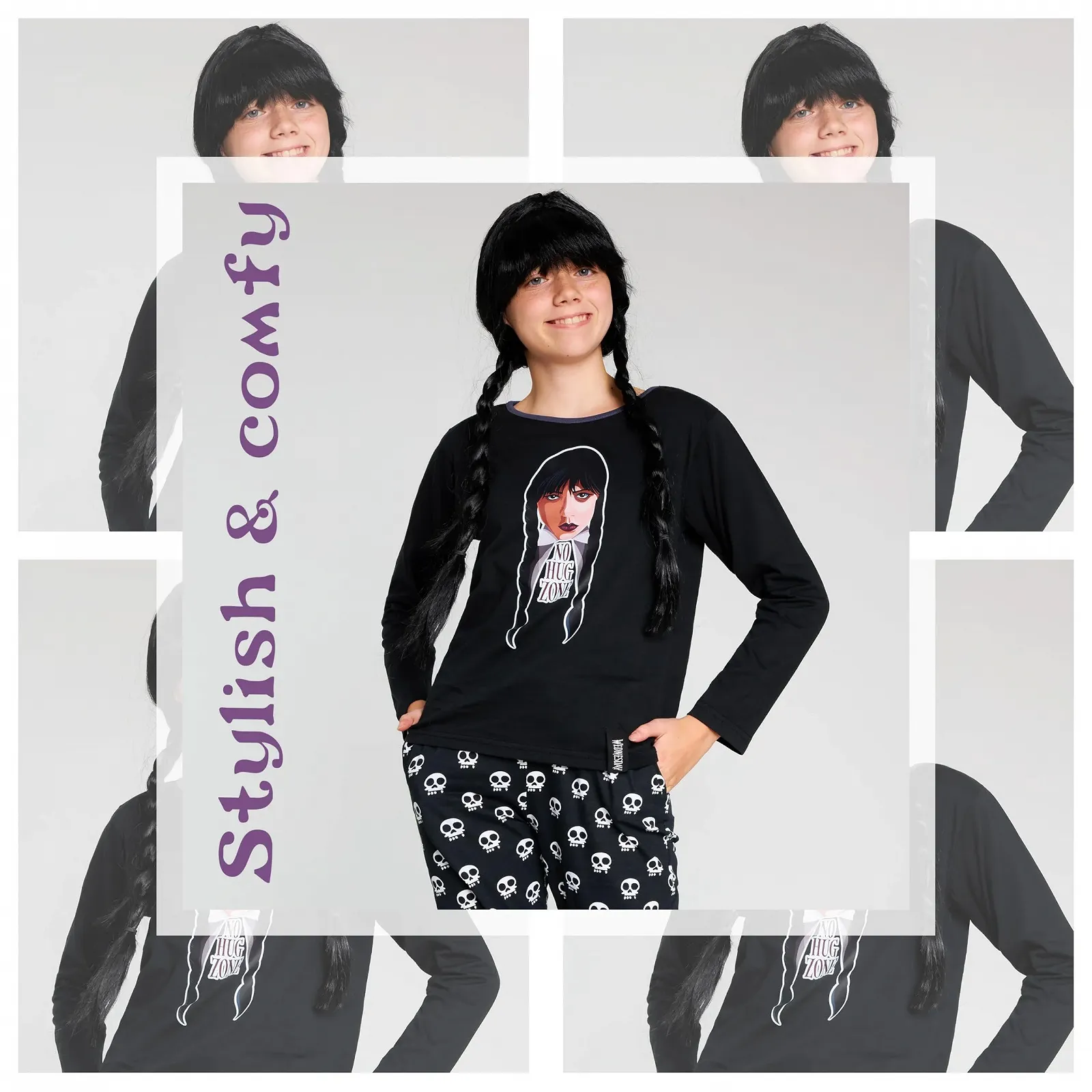 Пижама Хлопковая для Девочек Wednesday Размер 7-16 Лет, фото №3 Пижама Хлопковая для Девочек Wednesday Размер 7-16 Лет, фото №3