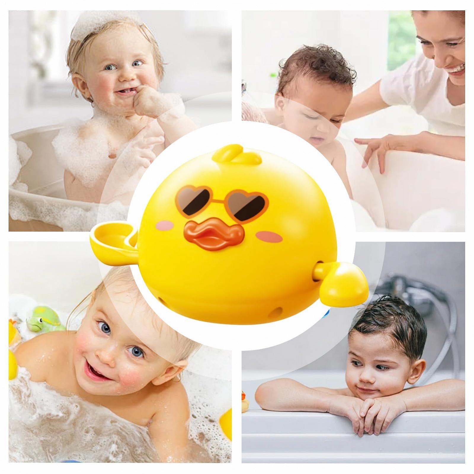 Іграшка для ванни Качка в сонцезахисних окулярах інтерактивна плаваюча, фото №4