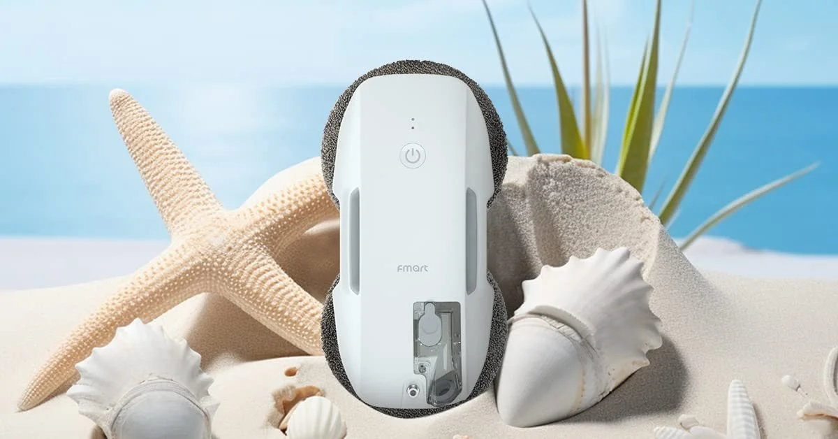 Робот для миття вікон Fmart T10 з автоматичною двосторонньою системою розпилення, потрійною системою безпеки, інтелектуальною навігацією, дистанційним керуванням, для всіх гладких поверхонь, з 10 серветками, фото №2 Робот для миття вікон Fmart T10 з автоматичною двосторонньою системою розпилення, потрійною системою безпеки, інтелектуальною навігацією, дистанційним керуванням, для всіх гладких поверхонь, з 10 серветками, фото №2